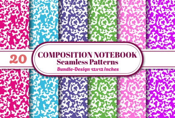 Composition Notebook Seamless Pattern 20 Graphics & Patterns