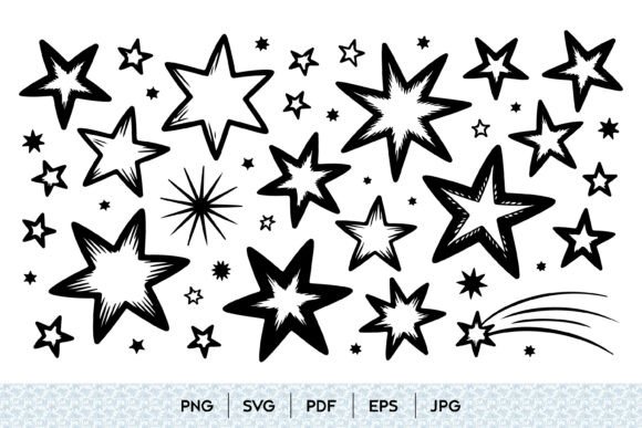 Hand Drawn Starburst Graphics & Patterns Review