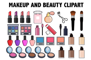 Makeup and Beauty Clipart Review for Embroidery Projects
