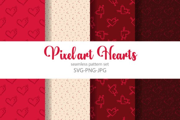 Pixel Art Hearts: Graphics & Patterns