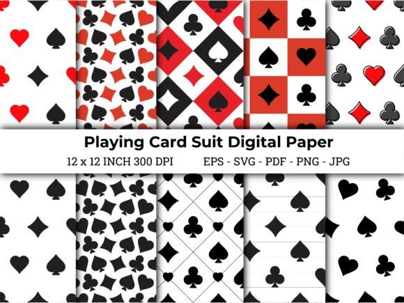Playing Card Suit Graphics: Patterns for Branding