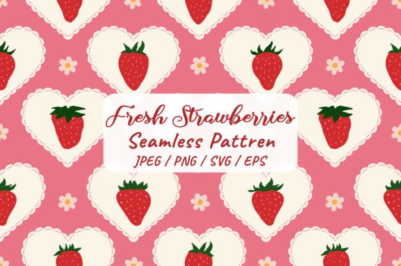 Review: Vintage Strawberry Seamless Pattern for Embroidery