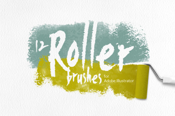 Roller Brushes for Illustrator - Graphic Design Asset