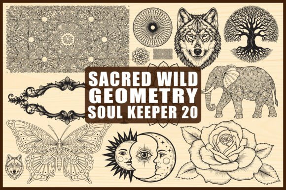 Sacred Wild Geometry SVG Bundle for Crafts and Graphics