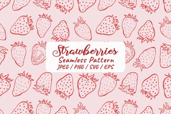 Strawberry Seamless Pattern: Graphics & Patterns