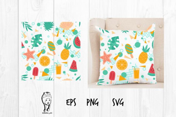 Tropical Summer Pattern: Premium Graphics & Patterns