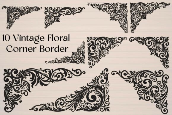 Vintage Floral Corner Border Review